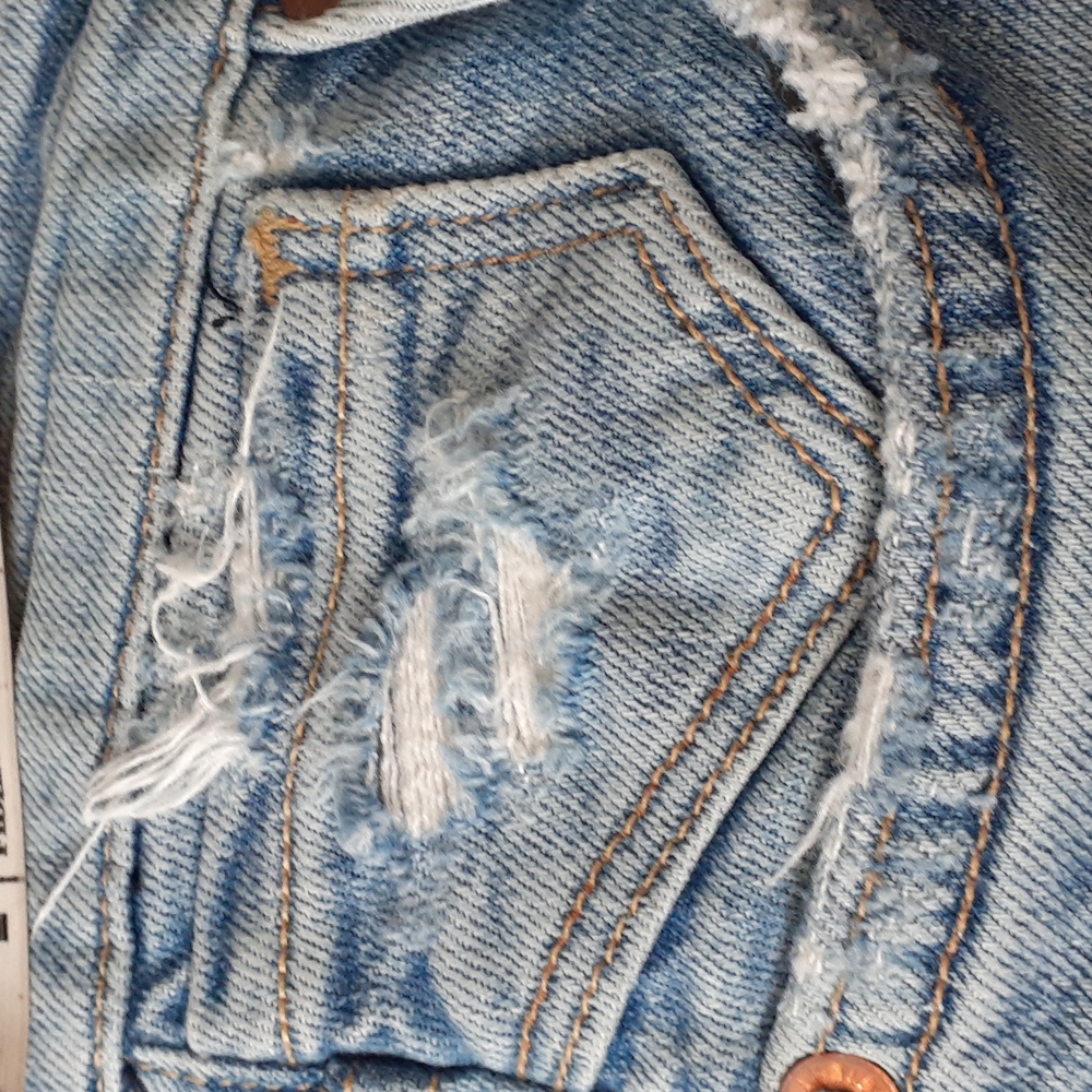 AGOLDE  distressed blue jeans size 26 - Picture 11 of 16